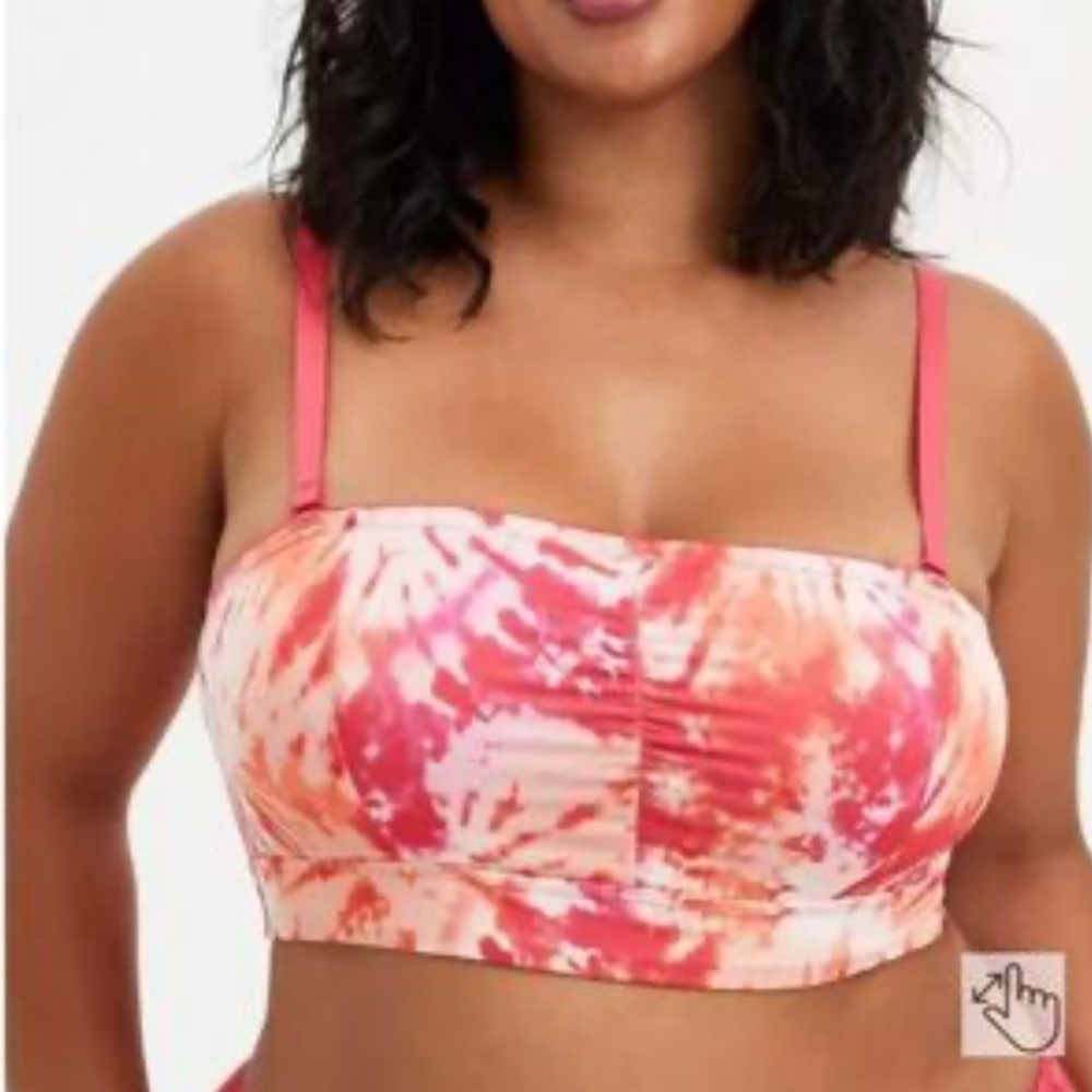 Torrid Curve Tie Dye Bralette Crop Top Size 2 (2x) Bra